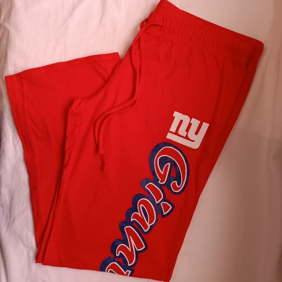 NFL Other - 🆕NFL NY Giants Pajama Pants Womens Size Large Red & Blue